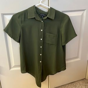 J crew button up, tie front shirt